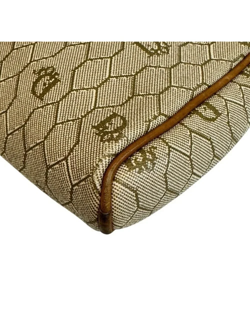 Dior Honeycomb Trotter Shoulder Bag Beige
